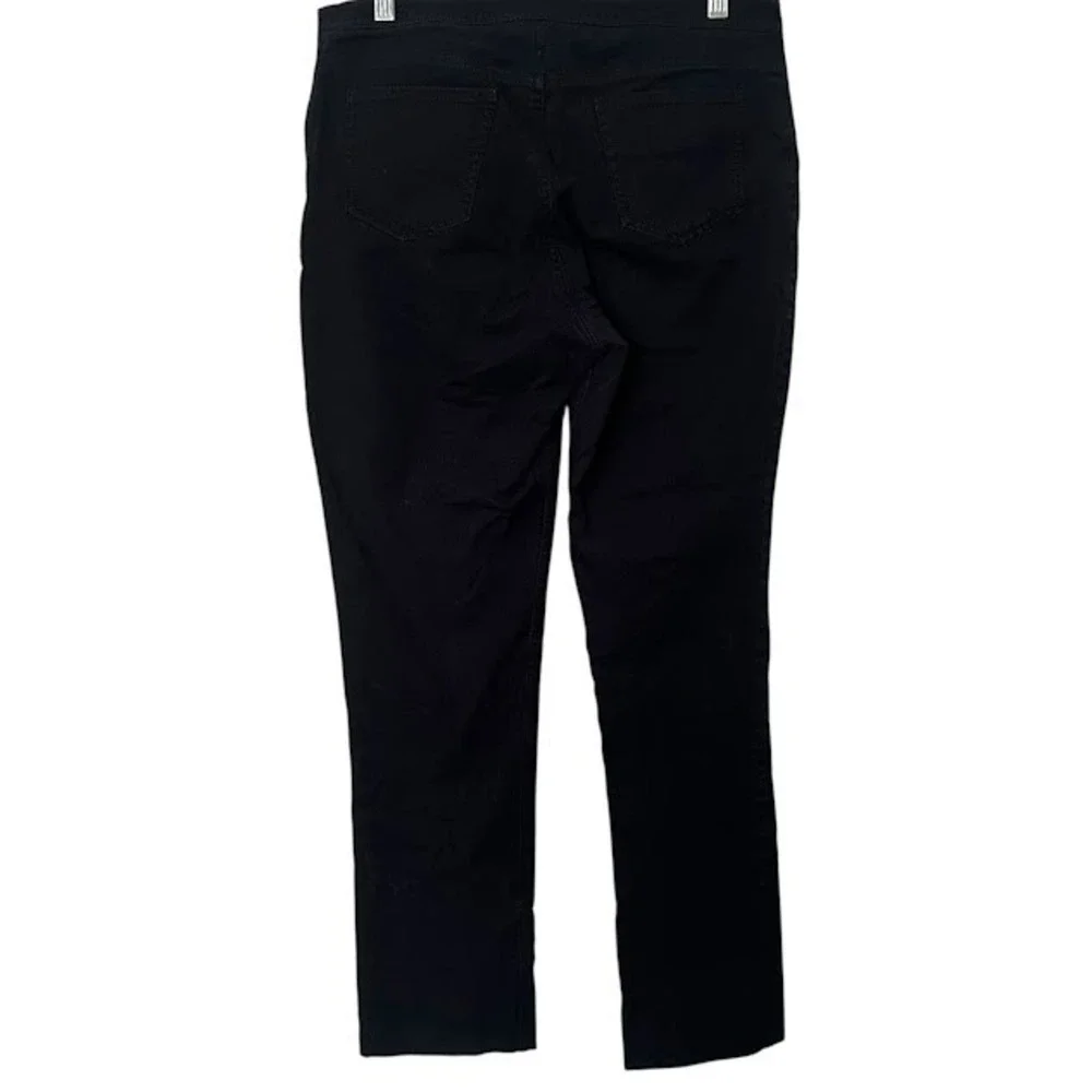 M.M. Lafleur Black Hockley Jean Stretch Slim Adjustable Hem Pants Womens‎ 10